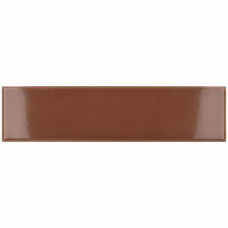 APOLLO TILE Arte 1.97 in. x 7.87 in. Glossy Red Ceramic Subway Wall and Floor Tile 5.38 sq. ft./case, 50PK RID88TERGLA